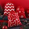 12 Pieces Christmas Drawstring Gift Bags Red and White Cotton Fabric Christmas Gift Bags with Drawstring 12 x 10 Inch Christmas Party Favor Bags for Christmas Party Supplies, 6 Designs